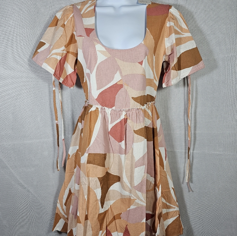 Free People Girl And The Sun Avery Mini Dress in Spice Leaf XS or MEDIUM - NWT